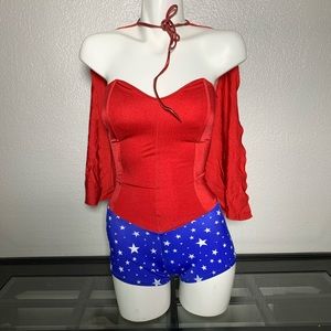 Wonder Woman costume with cape